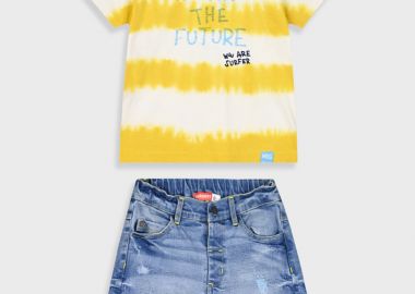 Σετ με ριγέ μπλούζα για αγόρι | ΜΠΛΕ ΤΖΗΝ - Energiers - 